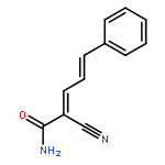 2,4-Pentadienamide, 2-cyano-5-phenyl-, (E,E)-