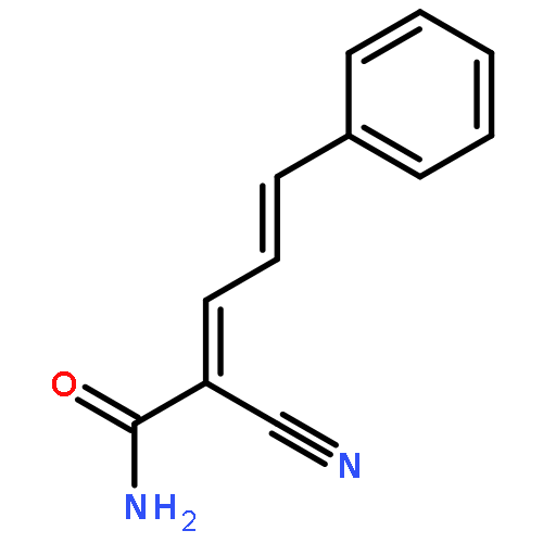 2,4-Pentadienamide, 2-cyano-5-phenyl-, (E,E)-