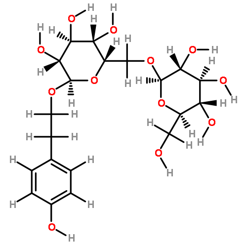 2-(4-hydroxyphenyl)-ethyl-O-beta-D-glucopyranosyl-6-O-beta-D-glucopyranoside