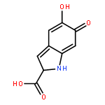 1H-Indole-2-carboxylicacid, 2,6-dihydro-5-hydroxy-6-oxo-, (S)- (9CI)