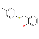 Benzene, 1-methoxy-2-[[(4-methylphenyl)thio]methyl]-