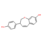 (3S)-2,3-dihydro-3-(4-hydroxyphenyl)-1-benzoxepin-8-ol