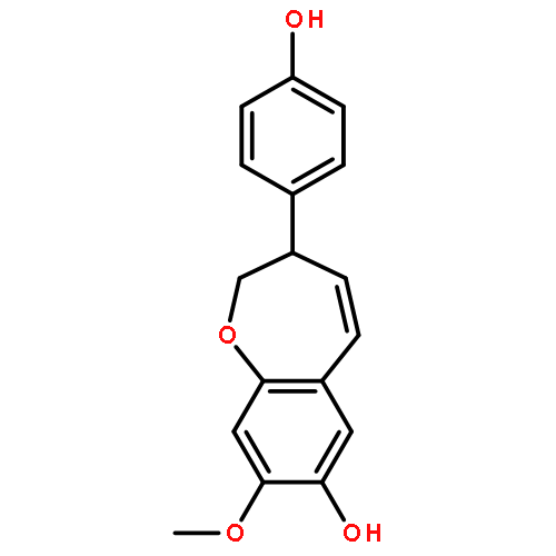 (3S)-2,3-dihydro-3-(4-hydroxyphenyl)-8-methoxy-1-benzoxepin-7-ol