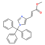 2-Propenoic acid, 3-[1-(triphenylmethyl)-1H-imidazol-4-yl]-, methylester, (E)-