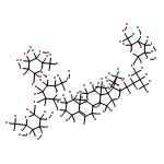 (3beta,22R,25R)-26-(beta-D-glucopyranosyloxy)-22-methoxyfurost-5-en-3-yl 6-deoxy-alpha-L-mannopyranosyl-(1->2)-[6-deoxy-alpha-L-mannopyranosyl-(1->3)]-beta-D-glucopyranoside