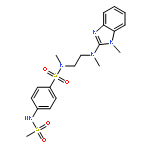 N-methyl-N-{2-[methyl(1-methyl-1H-benzimidazol-2-yl)amino]ethyl}-4-[(methylsulfonyl)amino]benzenesulfonamide