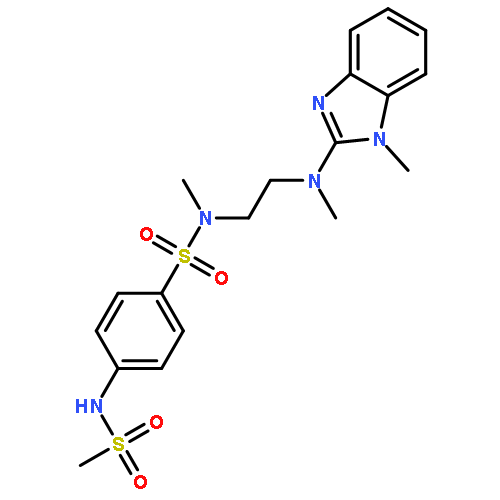 N-methyl-N-{2-[methyl(1-methyl-1H-benzimidazol-2-yl)amino]ethyl}-4-[(methylsulfonyl)amino]benzenesulfonamide