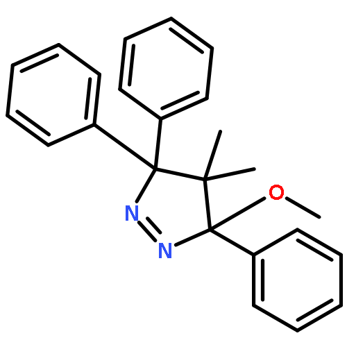 3H-Pyrazole, 4,5-dihydro-3-methoxy-4,4-dimethyl-3,5,5-triphenyl-