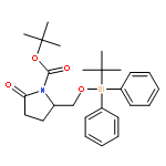 1-Pyrrolidinecarboxylic acid,2-[[[(1,1-dimethylethyl)diphenylsilyl]oxy]methyl]-5-oxo-, 1,1-dimethylethylester, (R)-