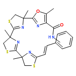 N,5-dimethyl-2-{(4R,4'S,4''S)-4,4',4''-trimethyl-2''-[(E)-2-phenylethenyl]-4,4',4'',5,5',5''-hexahydro-2,4':2',4''-ter-1,3-thiazol-4-yl}-1,3-oxazole-4-carboxamide