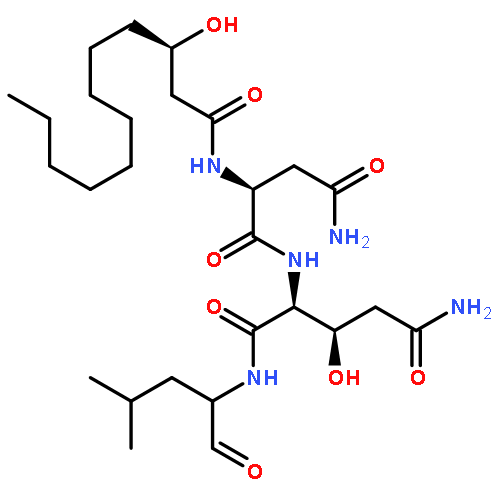 L-Glutamamide,N2-(3-hydroxy-1-oxododecyl)-L-asparaginyl-N1-(1-formyl-3-methylbutyl)-3-hydroxy-,(3R)- (9CI)