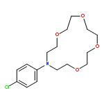 1,4,7,10-Tetraoxa-13-azacyclopentadecane, 13-(4-chlorophenyl)-