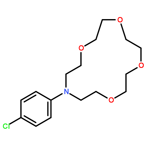 1,4,7,10-Tetraoxa-13-azacyclopentadecane, 13-(4-chlorophenyl)-