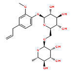 b-D-Glucopyranoside, 2-methoxy-4-(2-propenyl)phenyl 6-O-(6-deoxy-a-L-mannopyranosyl)-