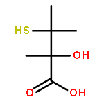 Butanoic acid, 2-hydroxy-3-mercapto-2,3-dimethyl-