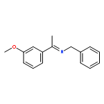 Benzenemethanamine, N-[1-(3-methoxyphenyl)ethylidene]-