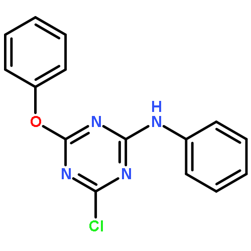 4-chloro-6-phenoxy-N-phenyl-1,3,5-triazin-2-amine