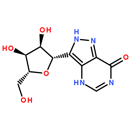 7H-Pyrazolo[4,3-d]pyrimidin-7-one,1,6-dihydro-3-b-D-ribofuranosyl-