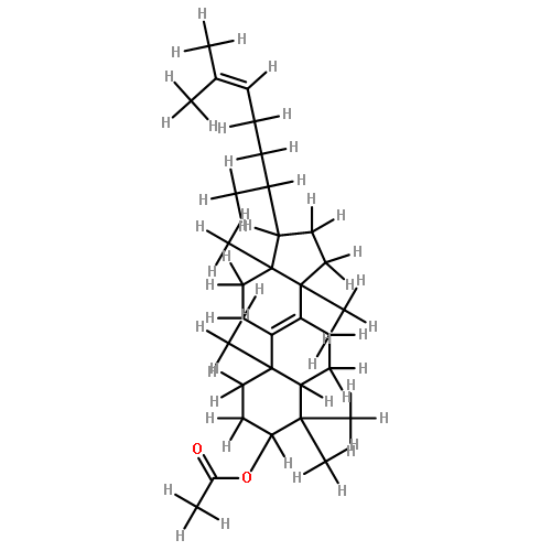 (10S)-3c-Acetoxy-4.4.10r.13t.14c-pentamethyl-17t-((R)-1.5-dimethyl-hexen-(4)-yl)-(5tH)-Delta8-tetradecahydro-1H-cyclopenta[a]phenanthren