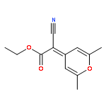 Acetic acid, cyano(2,6-dimethyl-4H-pyran-4-ylidene)-, ethyl ester