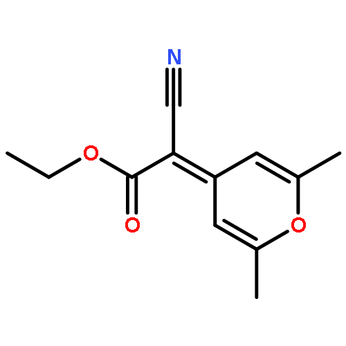 Acetic acid, cyano(2,6-dimethyl-4H-pyran-4-ylidene)-, ethyl ester