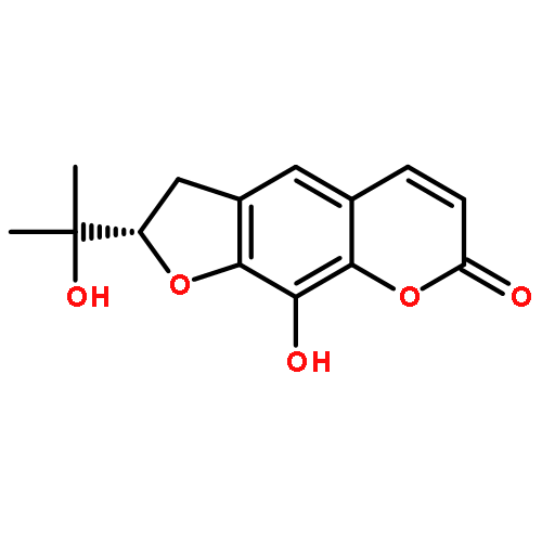 7H-Furo[3,2-g][1]benzopyran-7-one,2,3-dihydro-9-hydroxy-2-(1-hydroxy-1-methylethyl)-, (2S)-