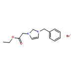 1H-Imidazolium, 1-(2-ethoxy-2-oxoethyl)-3-(phenylmethyl)-, bromide