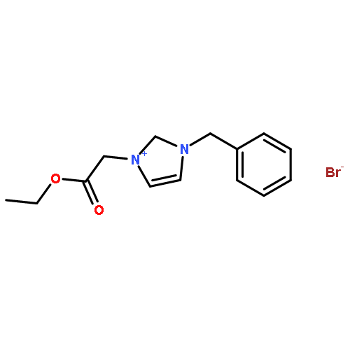 1H-Imidazolium, 1-(2-ethoxy-2-oxoethyl)-3-(phenylmethyl)-, bromide