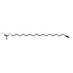 Ethanethioic acid, S-(16-cyanohexadecyl) ester