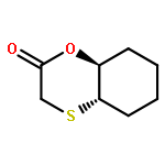 1,4-Benzoxathiin-2(3H)-one, hexahydro-, (4aS-trans)-