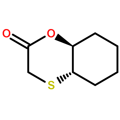 1,4-Benzoxathiin-2(3H)-one, hexahydro-, (4aS-trans)-