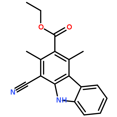 9H-Carbazole-3-carboxylic acid, 1-cyano-2,4-dimethyl-, ethyl ester