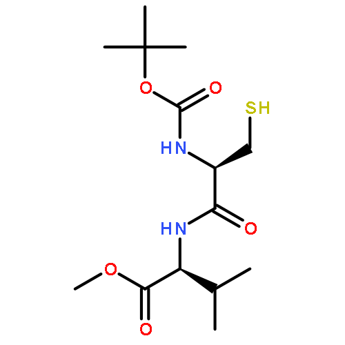 L-Valine, N-[N-[(1,1-dimethylethoxy)carbonyl]-L-cysteinyl]-, methyl ester