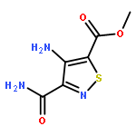 5-ISOTHIAZOLECARBOXYLICACID,4-AMINO-3-(AMINOCARBONYL)-,METHYLESTER(9CI)