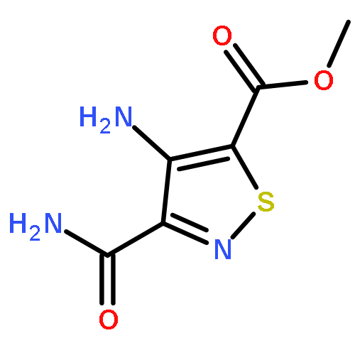 5-ISOTHIAZOLECARBOXYLICACID,4-AMINO-3-(AMINOCARBONYL)-,METHYLESTER(9CI)