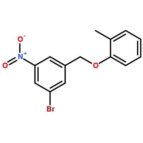 Benzene, 1-bromo-3-[(2-methylphenoxy)methyl]-5-nitro-