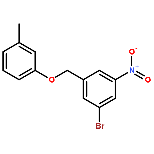 Benzene, 1-bromo-3-[(3-methylphenoxy)methyl]-5-nitro-