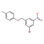 Benzene, 1-bromo-3-[(4-methylphenoxy)methyl]-5-nitro-