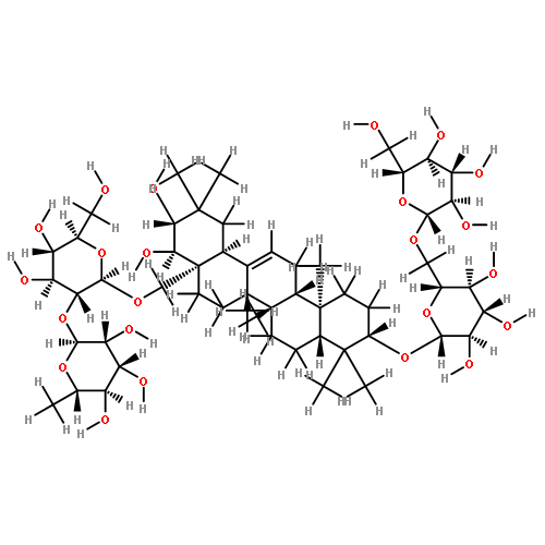 3-O-[beta-D-glucopyranosyl(1?6)]-beta-D-glucopyranosyl-28-O-[alpha-L-rhamnopyranosyl (1?2)]-beta-D-glucopyranosyl-16-deoxybarringtogenol C