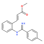 2-Propenoic acid, 3-[2-[[(4-methylphenyl)carbonimidoyl]amino]phenyl]-,methyl ester, (E)-