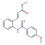 2-Propenoic acid,3-[2-[[(4-methoxyphenyl)carbonimidoyl]amino]phenyl]-, methyl ester,(E)-