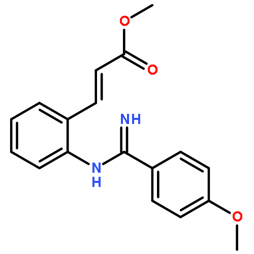 2-Propenoic acid,3-[2-[[(4-methoxyphenyl)carbonimidoyl]amino]phenyl]-, methyl ester,(E)-