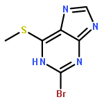 1H-Purine, 2-bromo-6-(methylthio)-