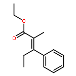 2-Pentenoic acid, 2-methyl-3-phenyl-, ethyl ester, (E)-