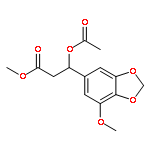 (+)-methyl 3-acetoxy-3-(7-methoxy-1,3-benzodioxol-5-yl)propanoate