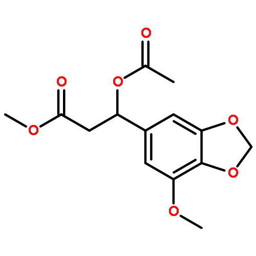 (+)-methyl 3-acetoxy-3-(7-methoxy-1,3-benzodioxol-5-yl)propanoate