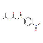 Acetic acid, [(4-nitrophenyl)sulfinyl]-, 1-methylethyl ester