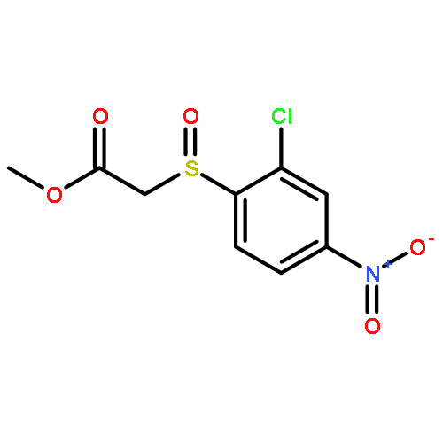 Acetic acid, [(2-chloro-4-nitrophenyl)sulfinyl]-, methyl ester