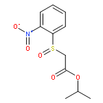 Acetic acid, [(2-nitrophenyl)sulfinyl]-, 1-methylethyl ester