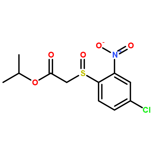 Acetic acid, [(4-chloro-2-nitrophenyl)sulfinyl]-, 1-methylethyl ester